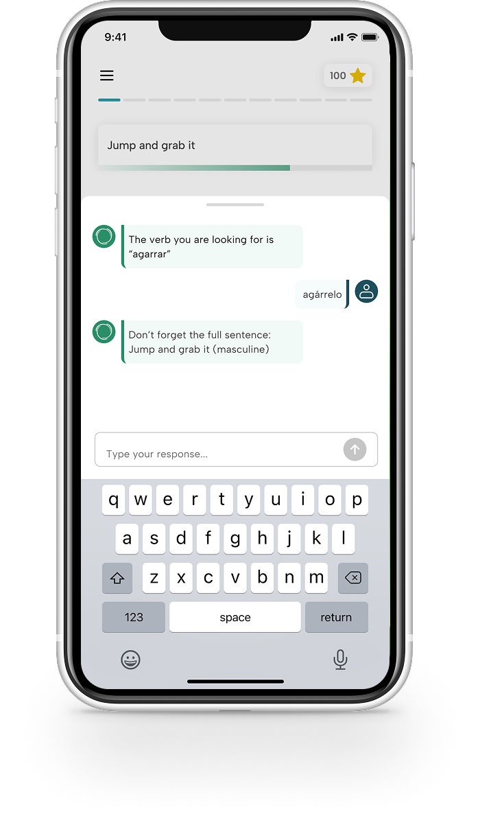 phone screen chat interaction